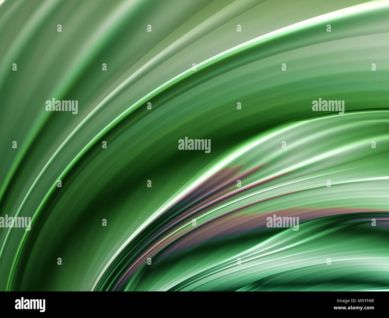 Verde ad alta risoluzione disegno fiore sullo sfondo di Fractal Foto Stock