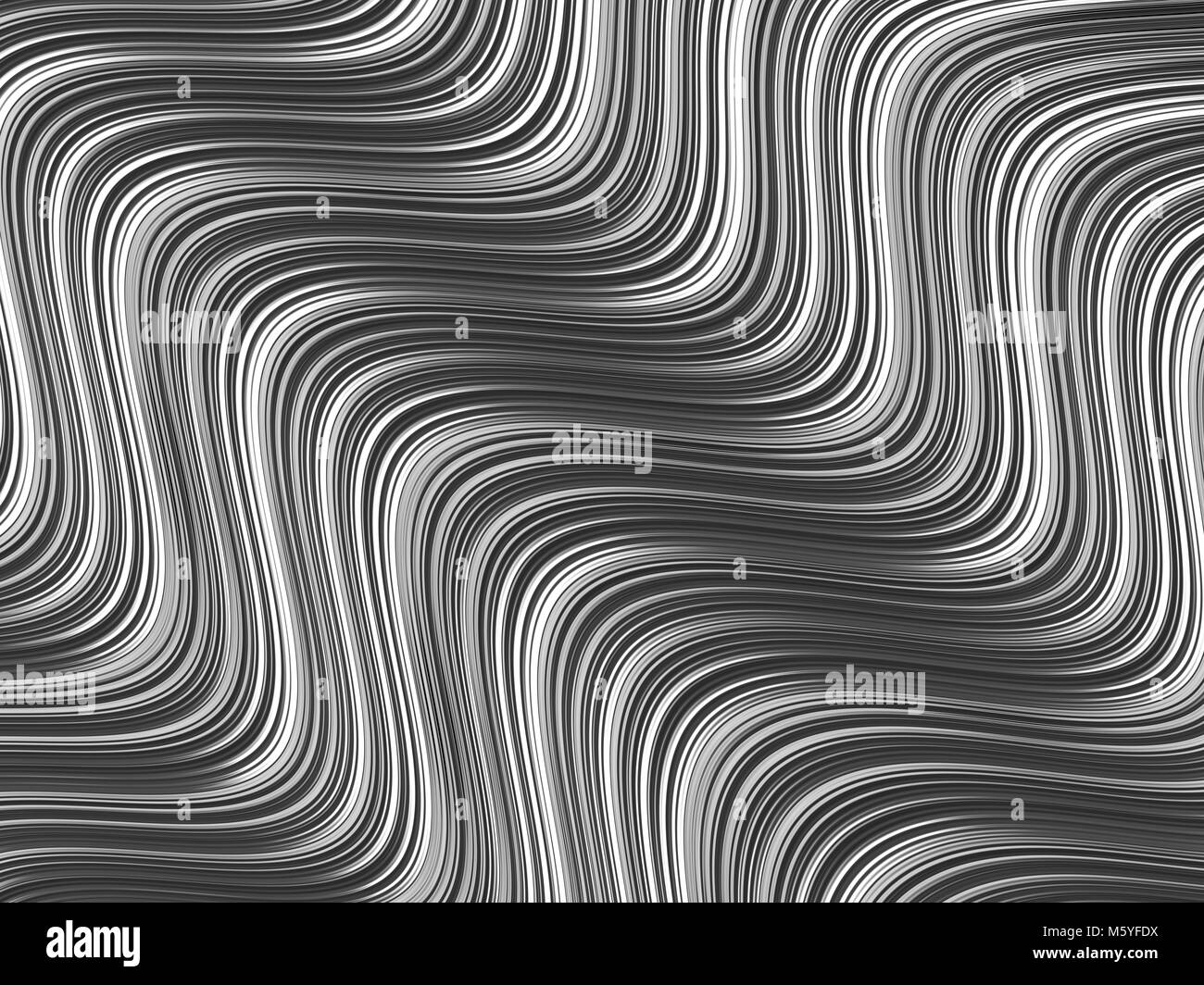 Grigio a trama ondulata abstract fractal design di sfondo Foto Stock