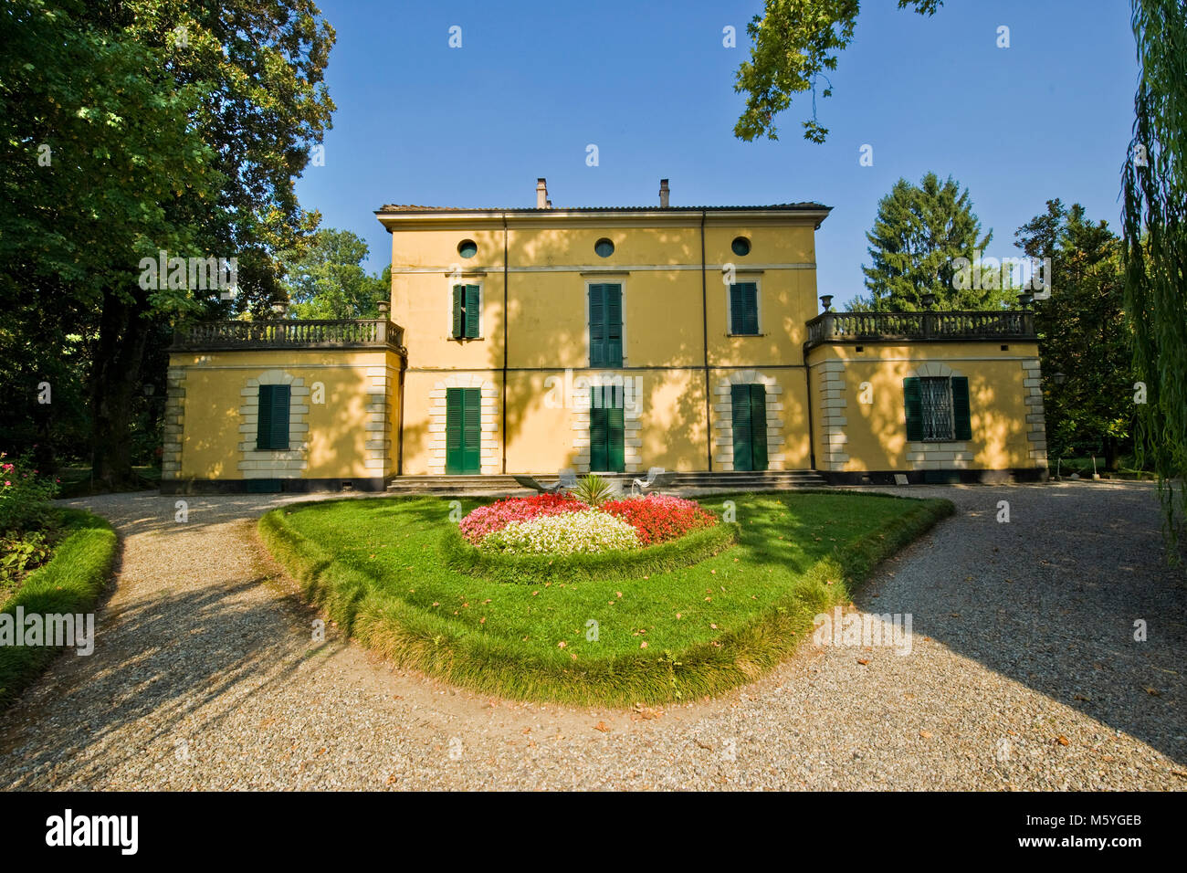 Villa Verdi, Sant'Agata Villanova sull'Arda, provincia di Piacenza, Italia Foto Stock