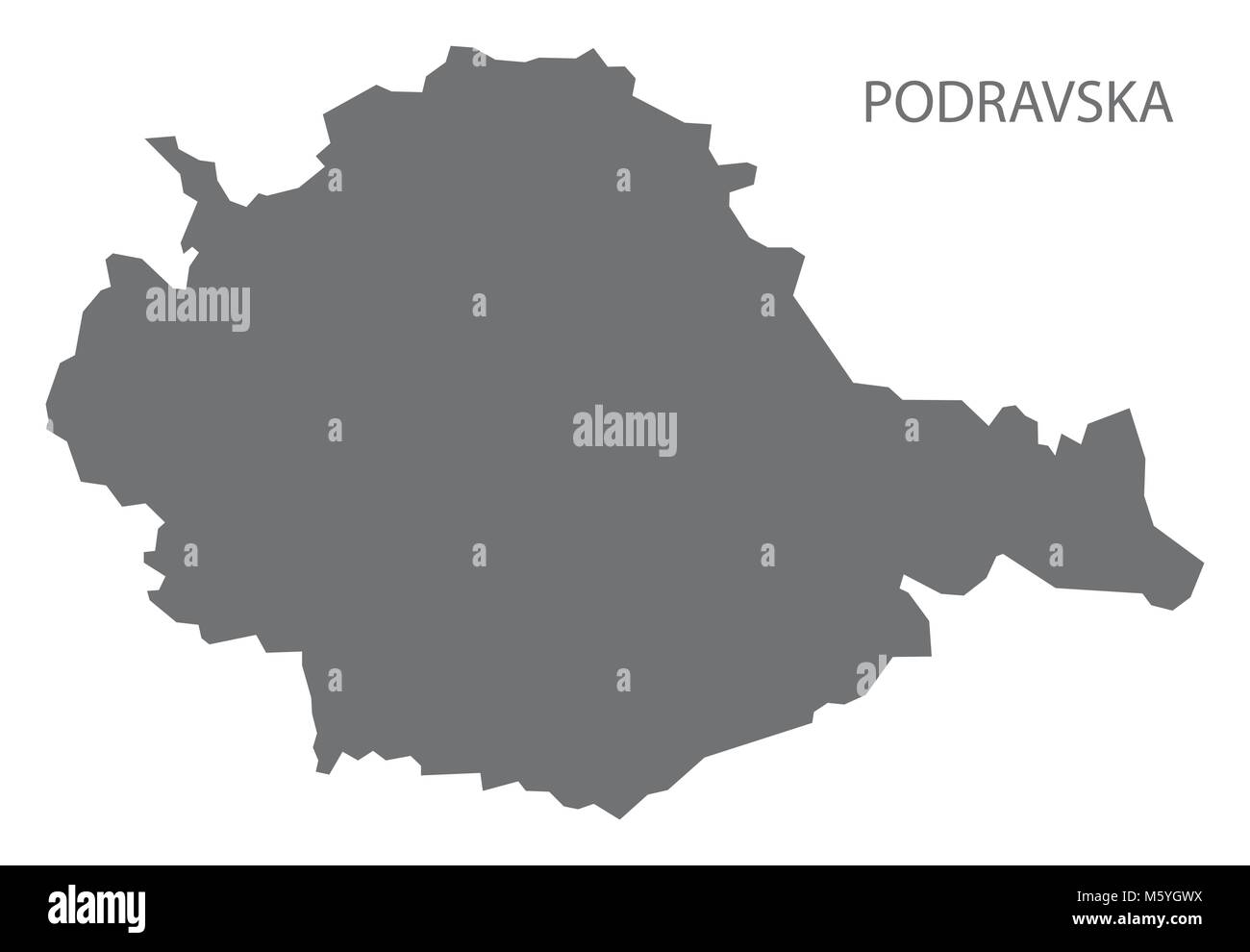 Oltredrava mappa di Slovenia grigio forma illustrazione Illustrazione Vettoriale