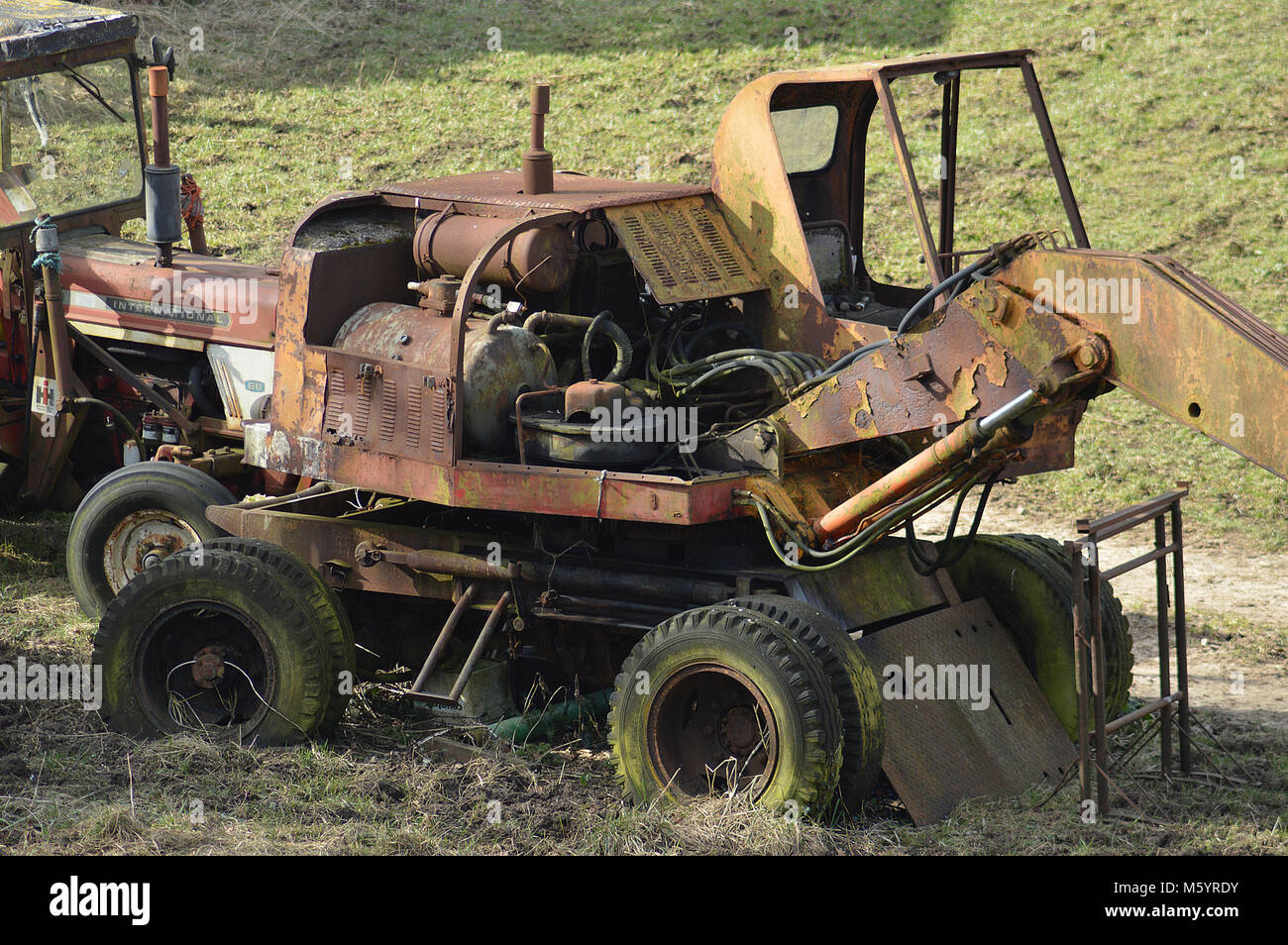 Le viste di dettaglio della Crewkerne, Somerset, Regno Unito al fine di inverno Foto Stock