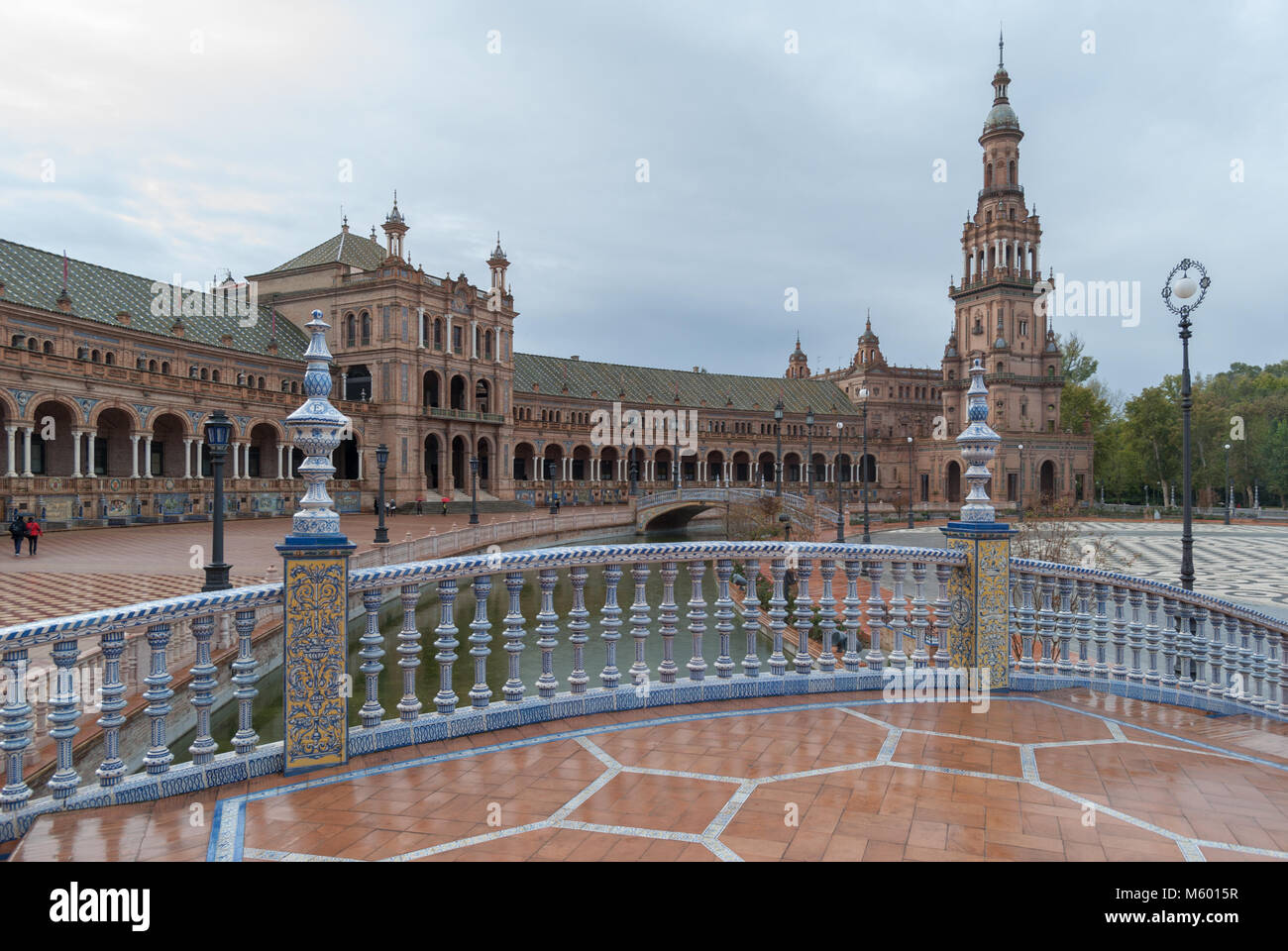 Plaza de Espana (Piazza di Spagna) a Siviglia, regione Andalusia, Spagna Foto Stock