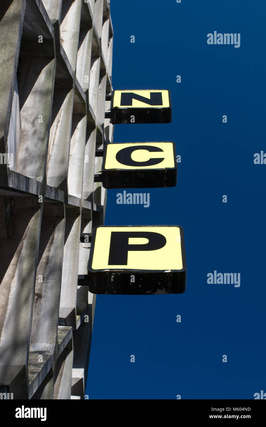 Parcheggio: Parcheggio nazionale (NCP) firmare Foto Stock