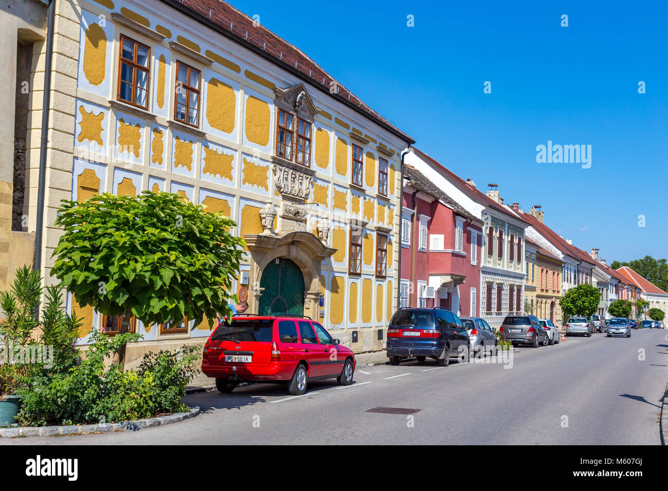 Bel villaggio in Austria, ruggine Foto Stock