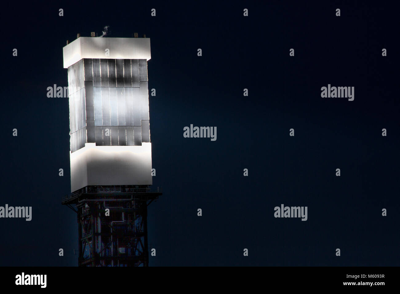 Viste di Ivanpah Solar Power Facility in Nevada Foto Stock
