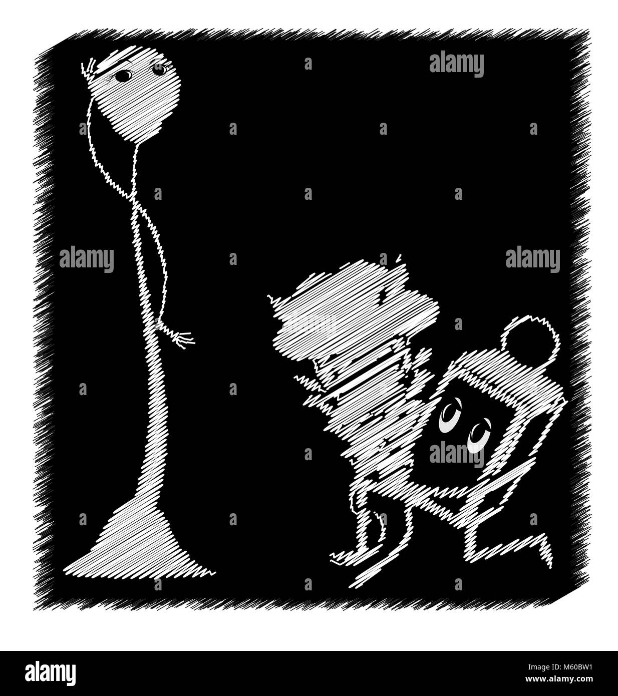 Lampade e amore Illustrazione Vettoriale