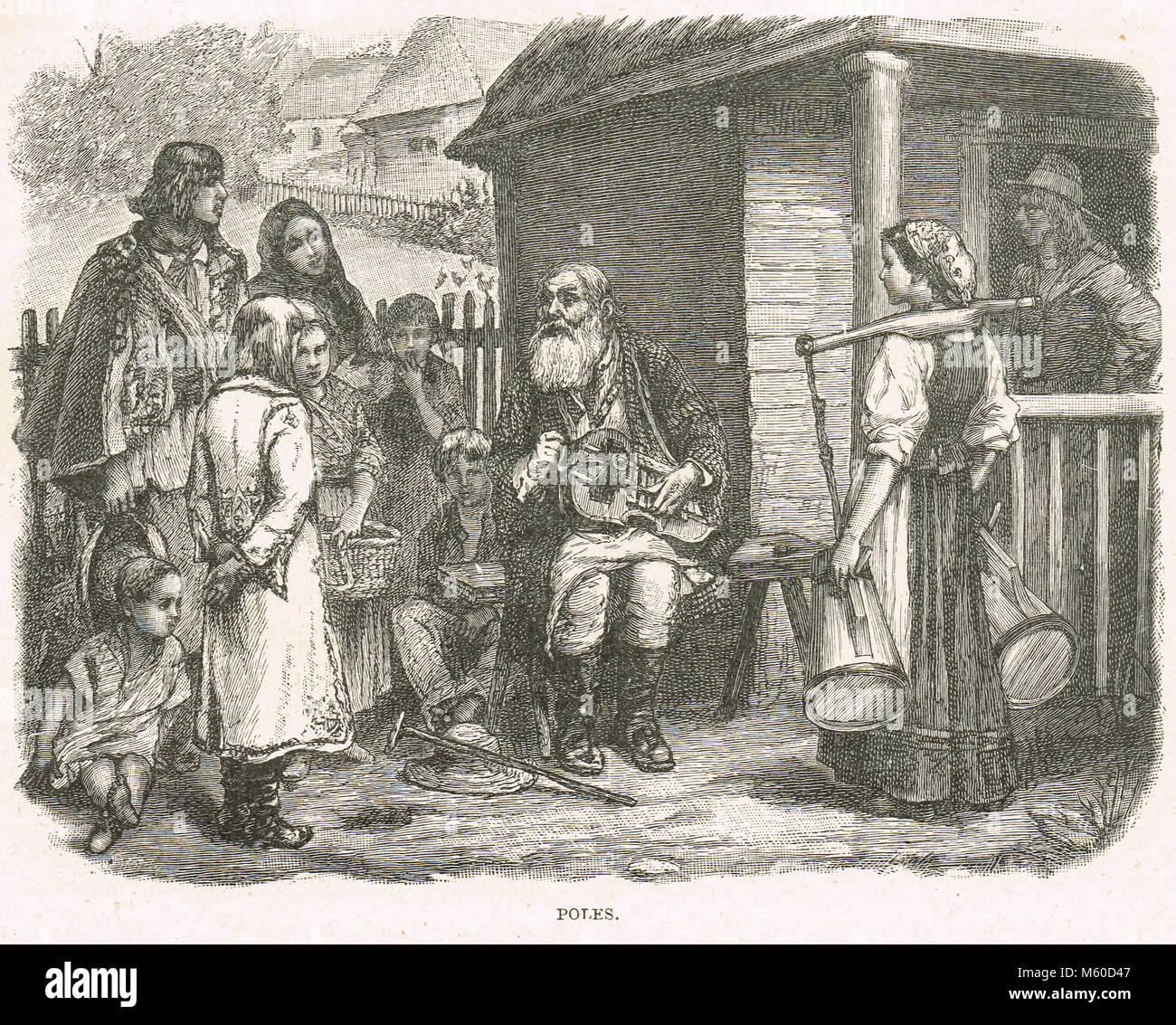 Popolo polacco nell'impero russo, 1863, anno della sollevazione di gennaio Foto Stock