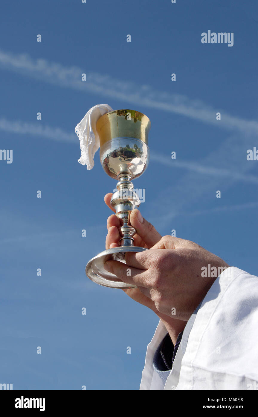 Tergu, SARDEGNA. Il Lunedì Santo Processione durante la settimana santa Foto Stock