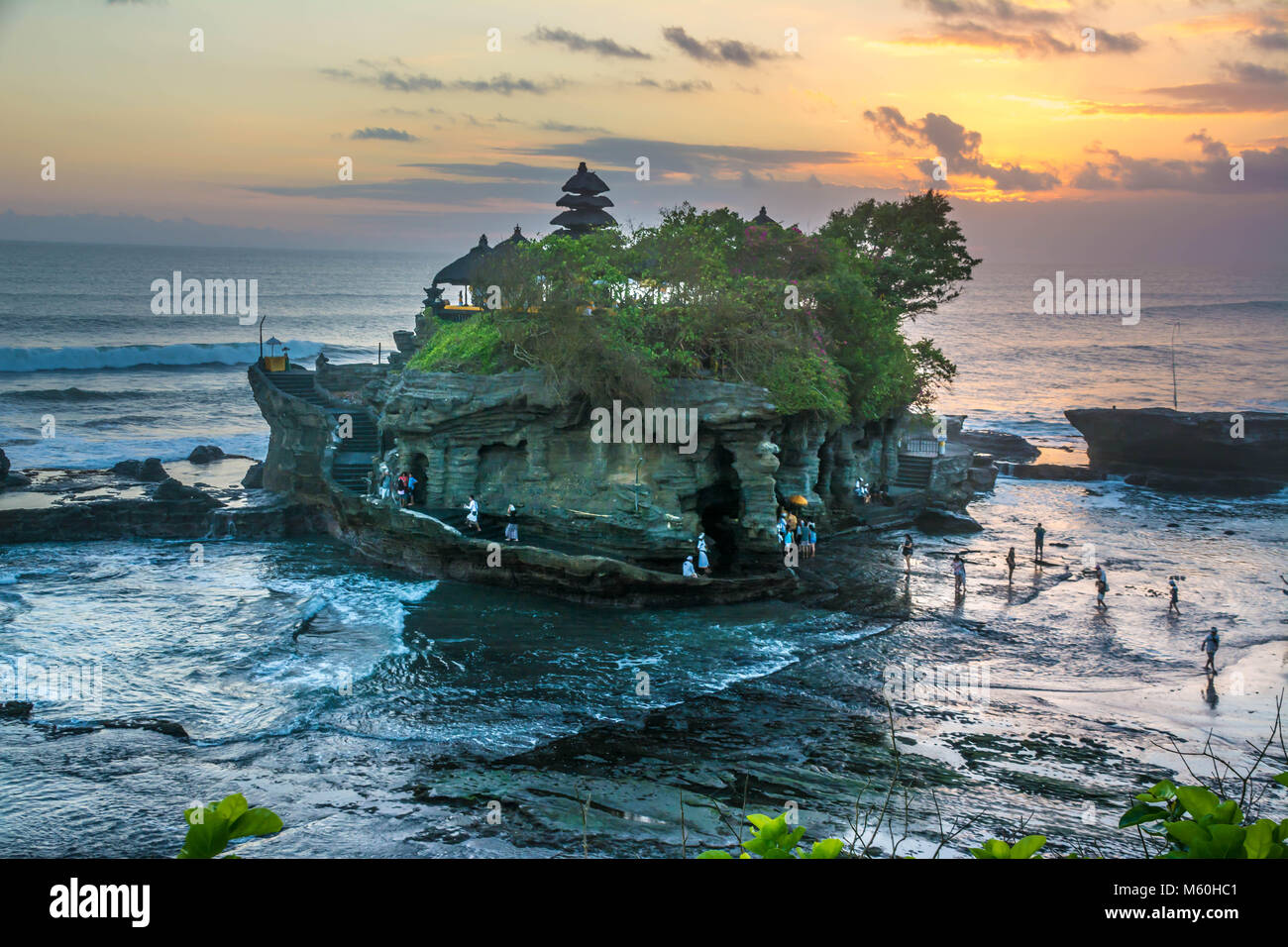 Lotto Tanal tempio in Bali Indonesia Foto Stock