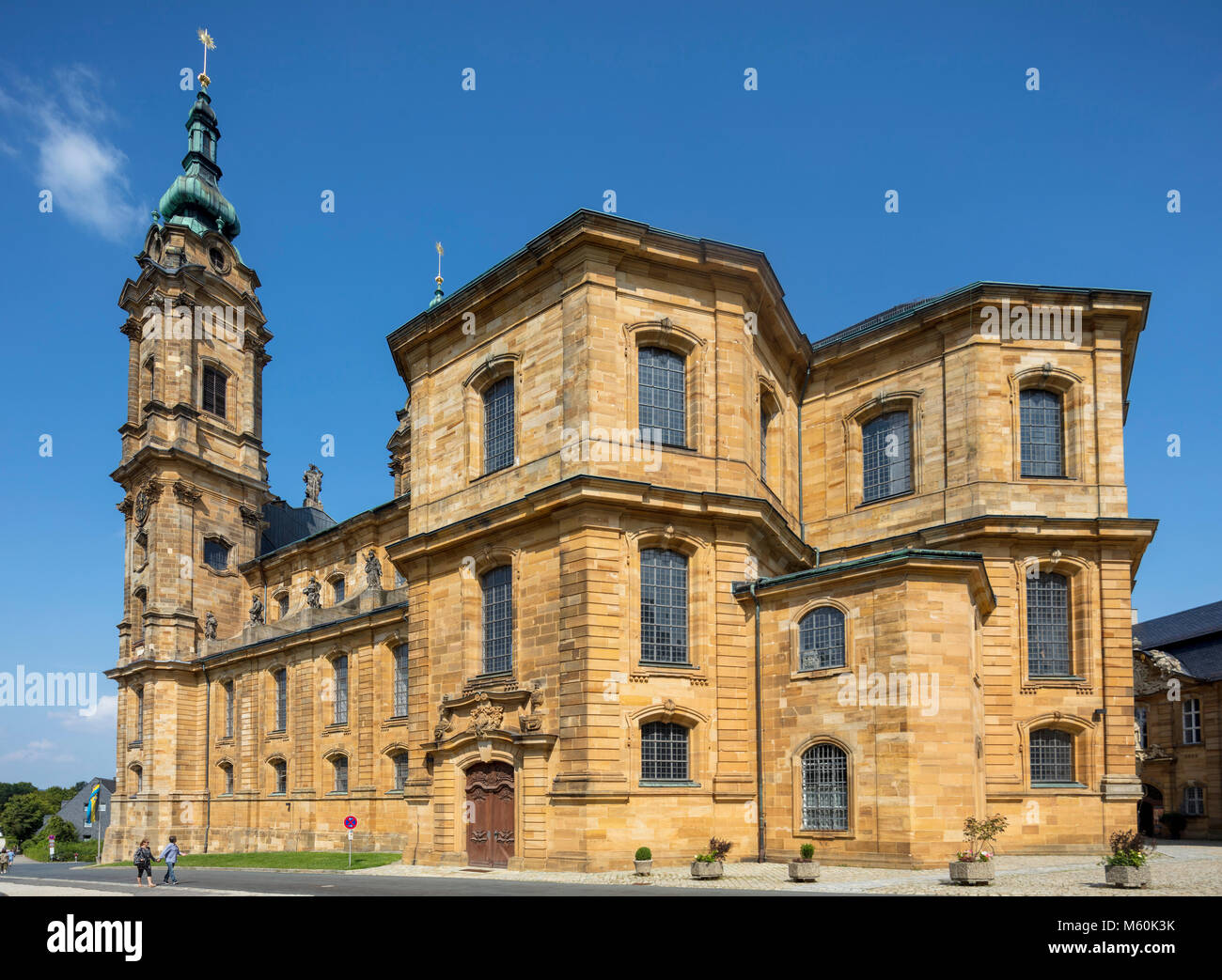 La Basilica del Santo quattordici aiutanti (tedesco: Basilika Vierzehnheiligen), chiesa vicino a Bad Staffelstein vicino a Bamberg, Baviera, Germania Foto Stock