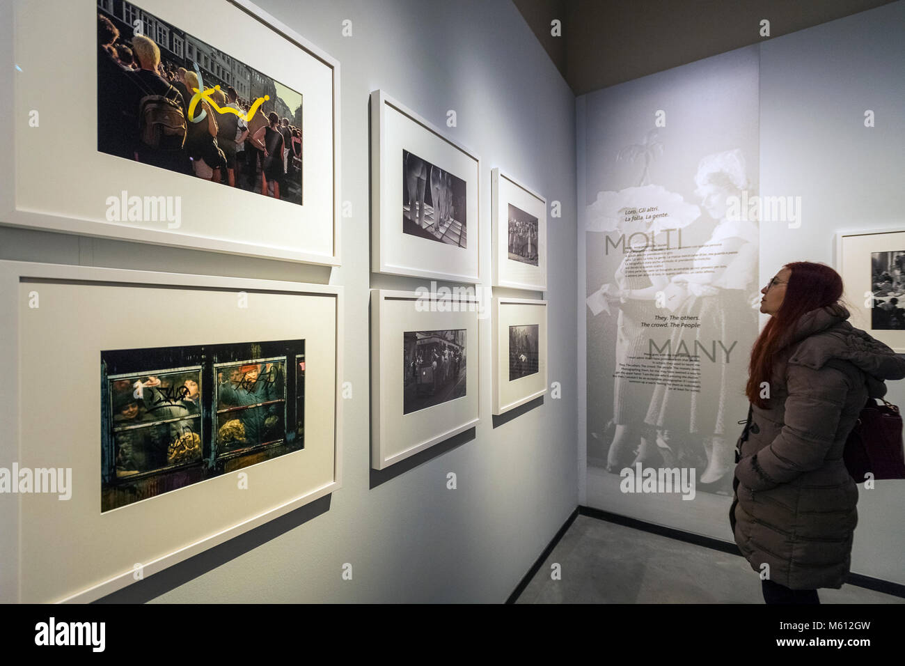 Italia Torino Palazzo Chiablese 27 Febbraio 2018 - inaugurazione della mostra con 250 immagini creato da Frank Horvat, insieme con una trentina di altre immagini prese dalla sua collezione privata. La mostra dal 28 febbraio al 20 maggio nel Chiablese Halls - illustra il cammino compiuto dal grande fotografo attraverso l evoluzione del linguaggio fotografico e delle sue tecniche. Foto Stock Italia Torino Palazzo Chiablese 27 Febbraio 2018 - inaugurazione della mostra con 250 immagini creato da Frank Horvat, insieme con una trentina di altre immagini prese dalla sua collezione privata. La mostra dal 28 febbraio al 20 maggio nel Chiablese Halls - illustra il cammino compiuto dal grande fotografo attraverso l evoluzione del linguaggio fotografico e delle sue tecniche. Foto Stock