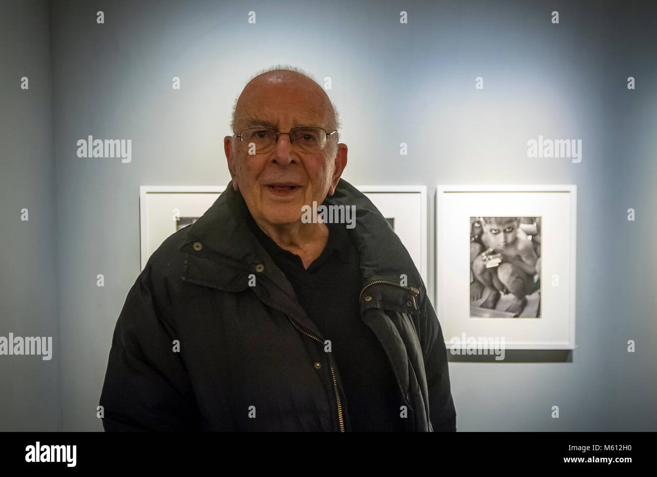 Italia Torino Palazzo Chiablese 27 Febbraio 2018 - inaugurazione della mostra con 250 immagini creato da Frank Horvat, insieme con una trentina di altre immagini prese dalla sua collezione privata. La mostra dal 28 febbraio al 20 maggio nel Chiablese Halls - illustra il cammino compiuto dal grande fotografo attraverso l evoluzione del linguaggio fotografico e delle sue tecniche-Frank Horvat ritratto. Foto Stock Italia Torino Palazzo Chiablese 27 Febbraio 2018 - inaugurazione della mostra con 250 immagini creato da Frank Horvat, insieme con una trentina di altre immagini prese dalla sua collezione privata. La mostra dal 28 febbraio al 20 maggio nel Chiablese Halls - illustra il cammino compiuto dal grande fotografo attraverso l evoluzione del linguaggio fotografico e delle sue tecniche-Frank Horvat ritratto. Foto Stock