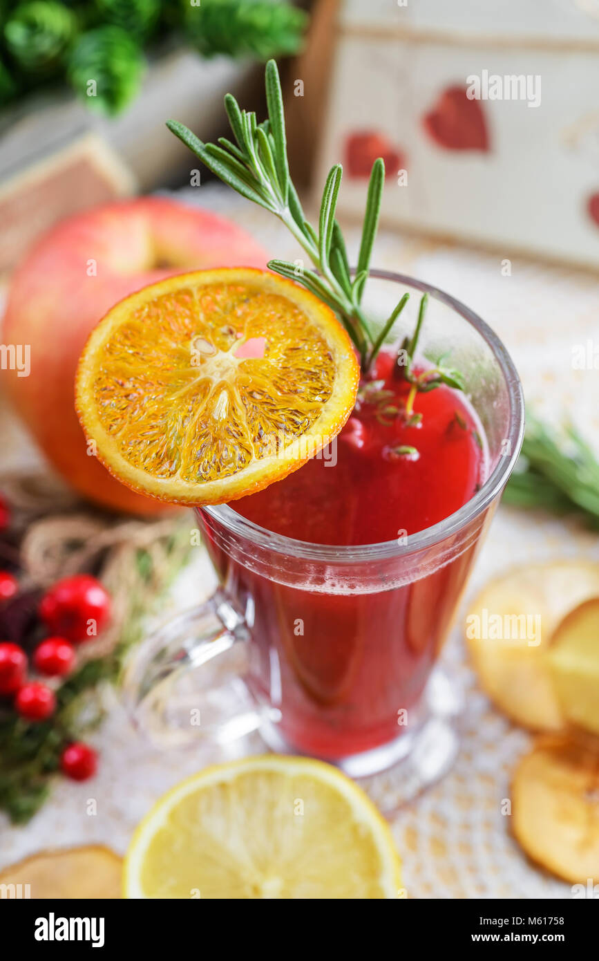 Herbal berry tea Foto Stock