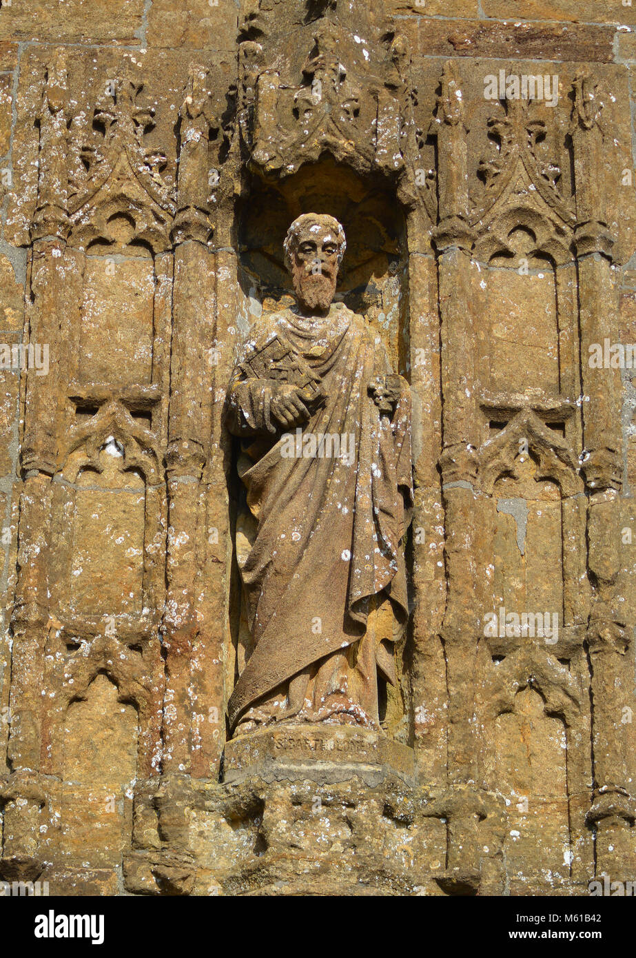 St Bartholemews Chiesa, Crewkerne, Somerset su un fine giornata invernale Foto Stock