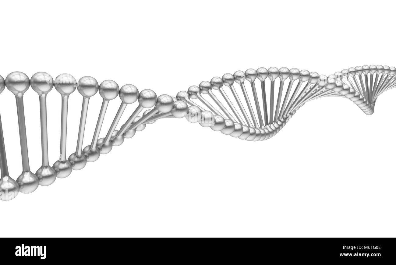 Molecola di DNA di illustrazione Foto Stock