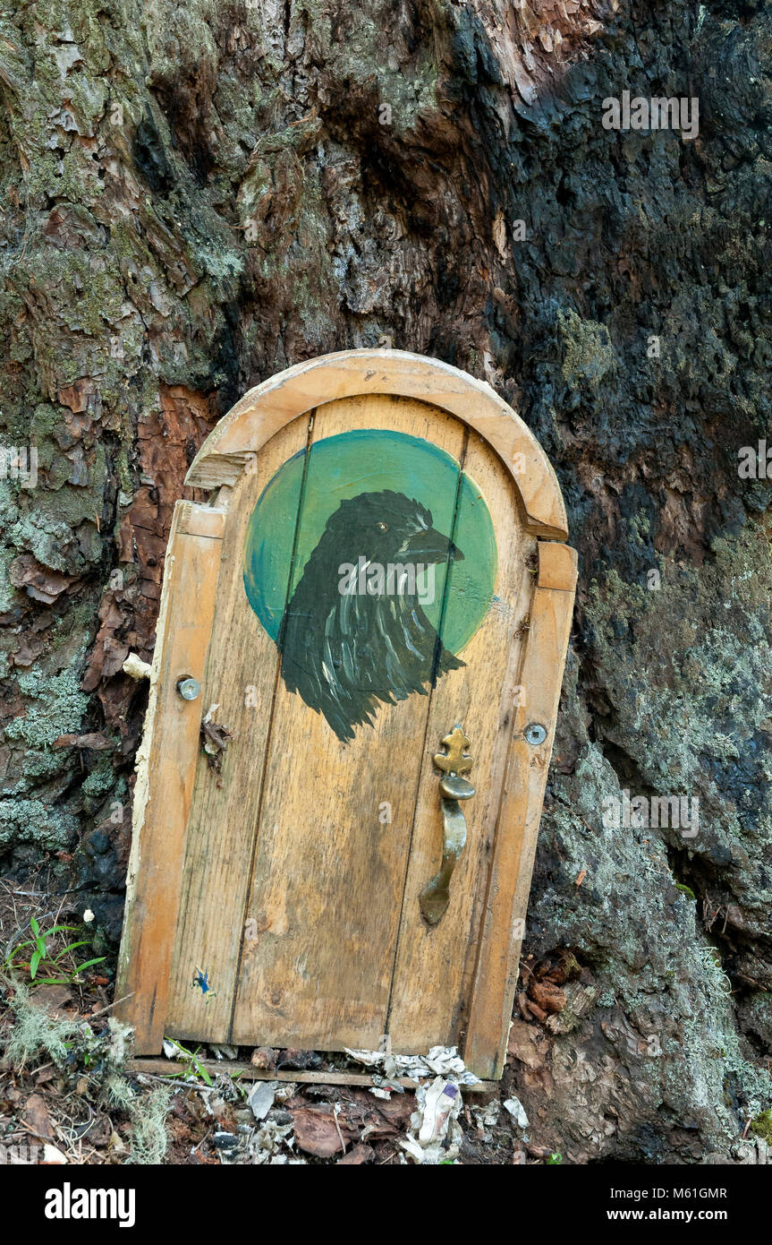 Fata porta, Mount Erskine, Saltspring Island, British Columbia, Canada Foto Stock