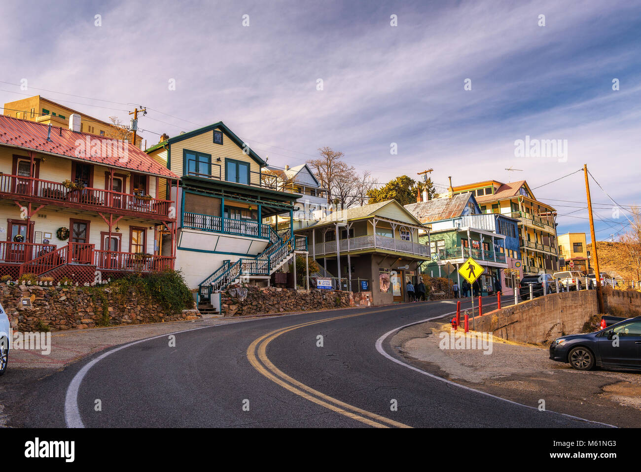 Paesaggio urbano in vista di Girolamo, Arizona Foto Stock