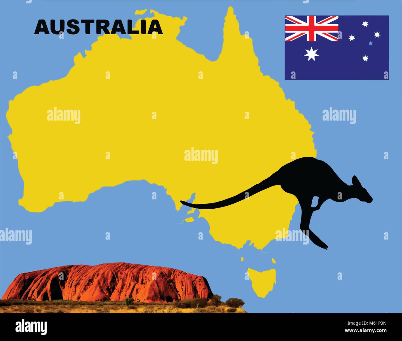 Australia Illustrazione Vettoriale
