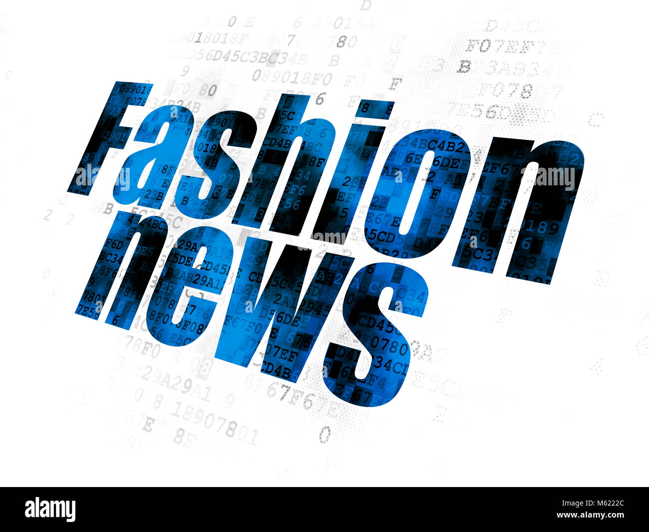 News concept: Fashion News su sfondo digitale Foto Stock