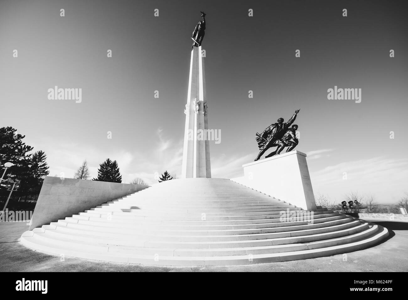 Batina, Croazia monumento in memoria del più grande e bloodest Guerra Mondiale 2 la battaglia sul suolo iugoslavo - Battaglia di Batina (1944). Vicino al fiume Danubio Foto Stock