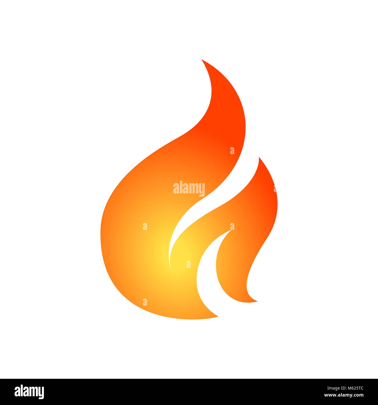 Semplice vettore antincendio modello di disegno. Può essere utilizzato per il logo, emblema o icona. Foto Stock