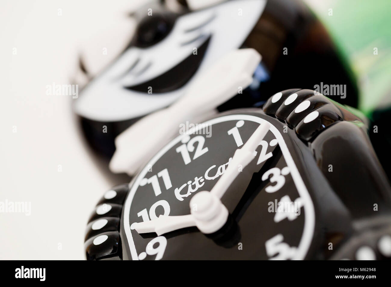 Kit-Cat Klock, un art deco novità orologio - USA Foto Stock