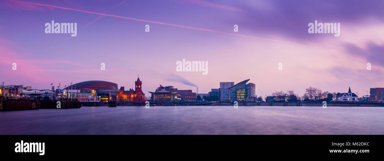 La Baia di Cardiff Cardiff Galles Wales Foto Stock