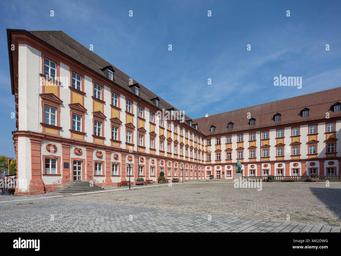 Facciata del palazzo vecchio o Altes Schloss, Maximilianstrasse, Bayreuth, Baviera, Germania Foto Stock