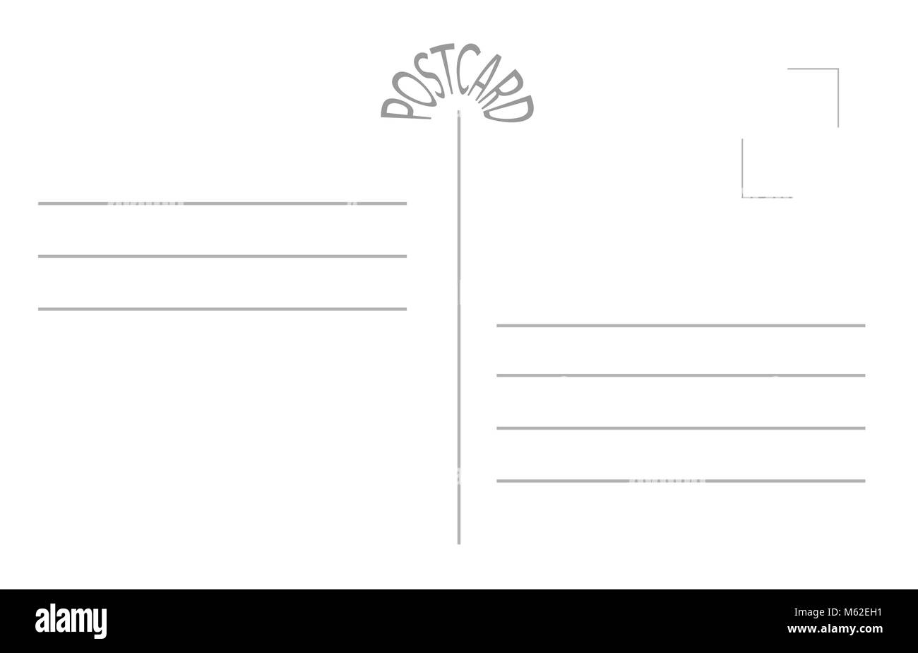 Semplice cartolina con caratteri stilizzati progettazione di testo Illustrazione Vettoriale