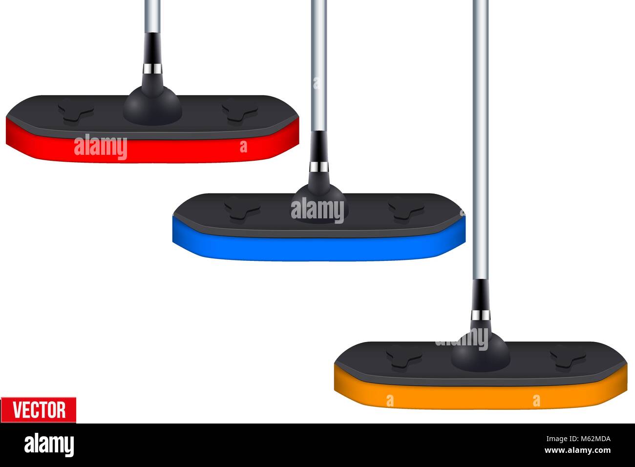 Il Curling attrezzature sportive Illustrazione Vettoriale