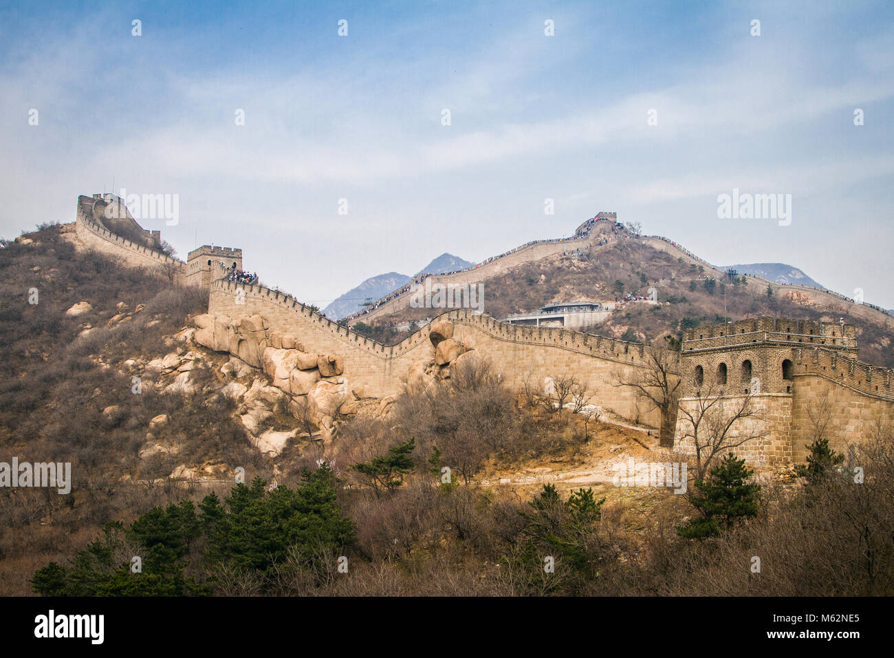 La Grande Muraglia della Cina, la sezione di Badaling Foto Stock