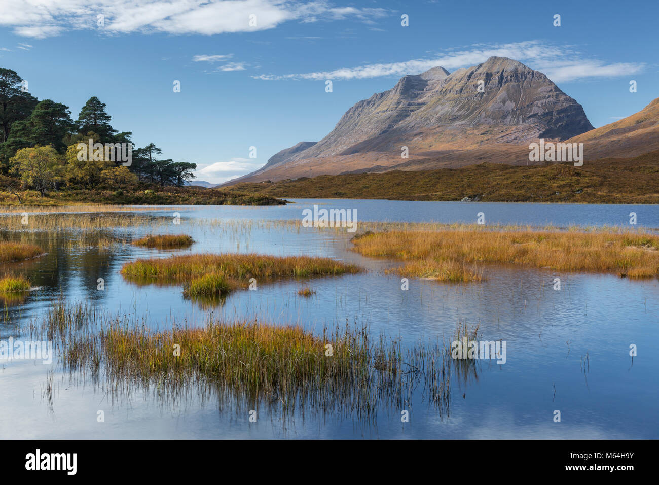 Liathach da Loch Clair, Torridon, Scotland, Regno Unito Foto Stock