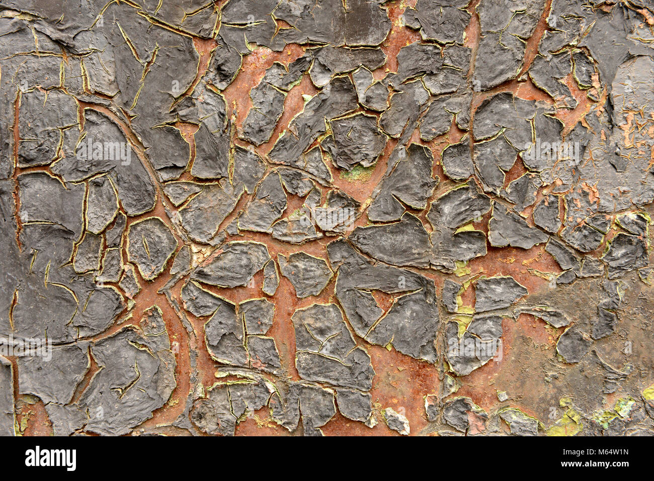 Antico muro, sfondo, texture, gesso, shabby vernice, vecchi intonaci cementizi antica shabby vernice, Foto Stock