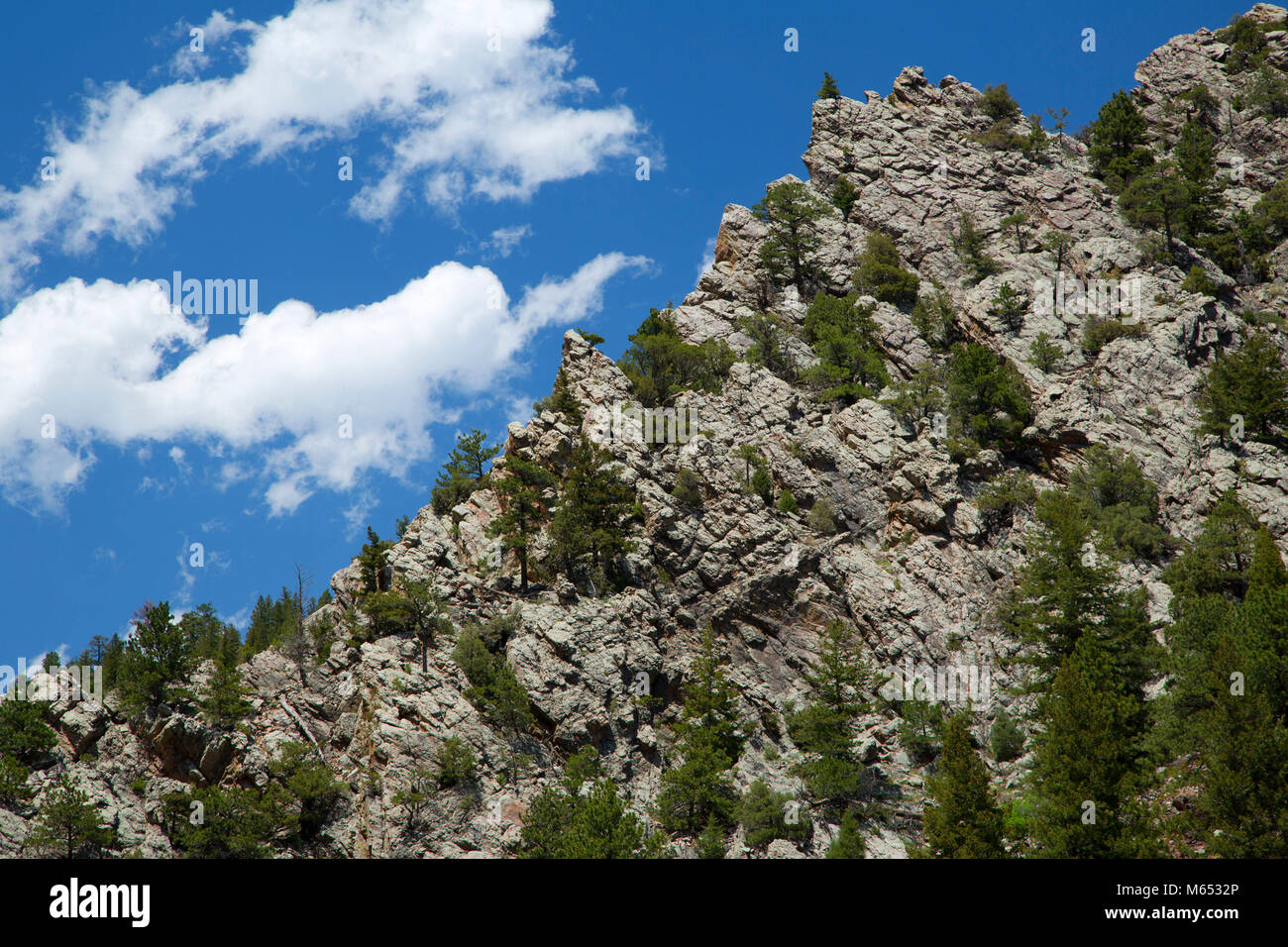 Del canyon lungo il sentiero di Fowler, Eldorado Canyon State Park, COLORADO Foto Stock