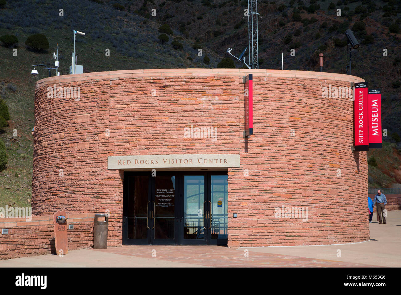 Visitor Center, Red Rocks Parco, Jefferson county, Colorado Foto Stock