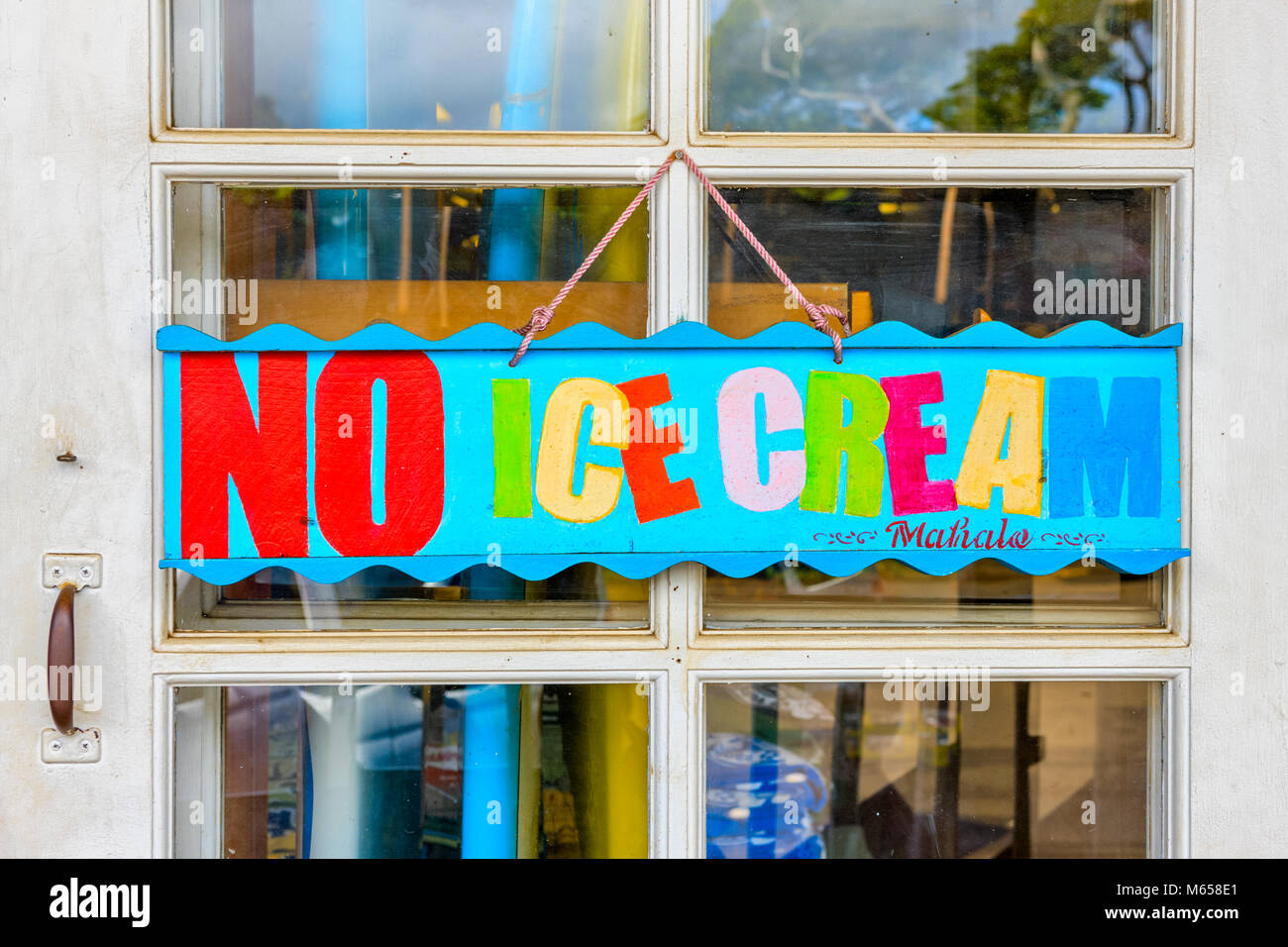 Vetrina in città Kaloa su Kauai, Hawaii Foto Stock