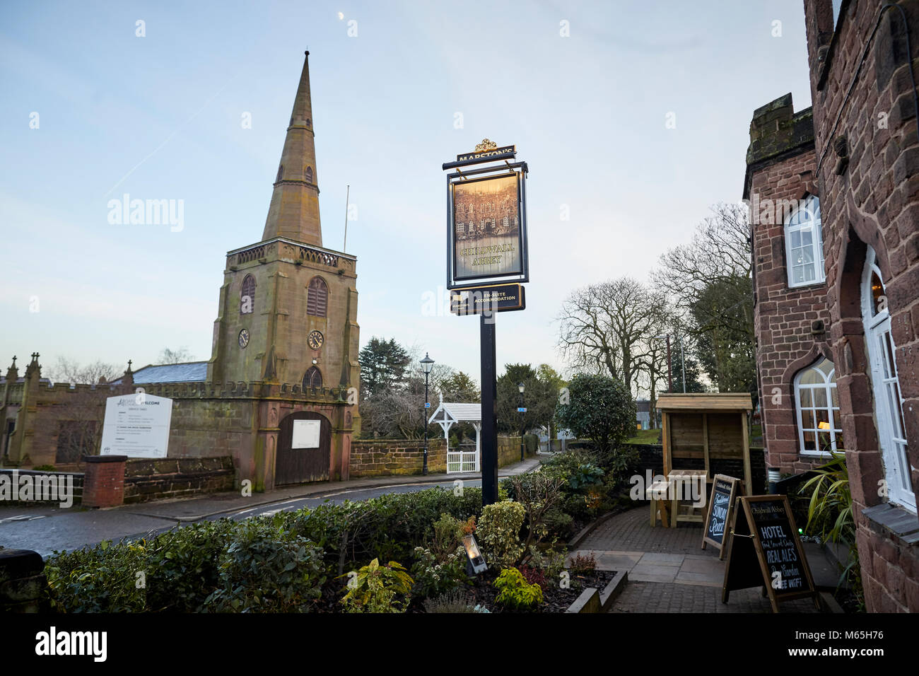 Newley rinnovato Marston locande Childwall Abbey Hotel e Pub in Liverpool. Foto Stock