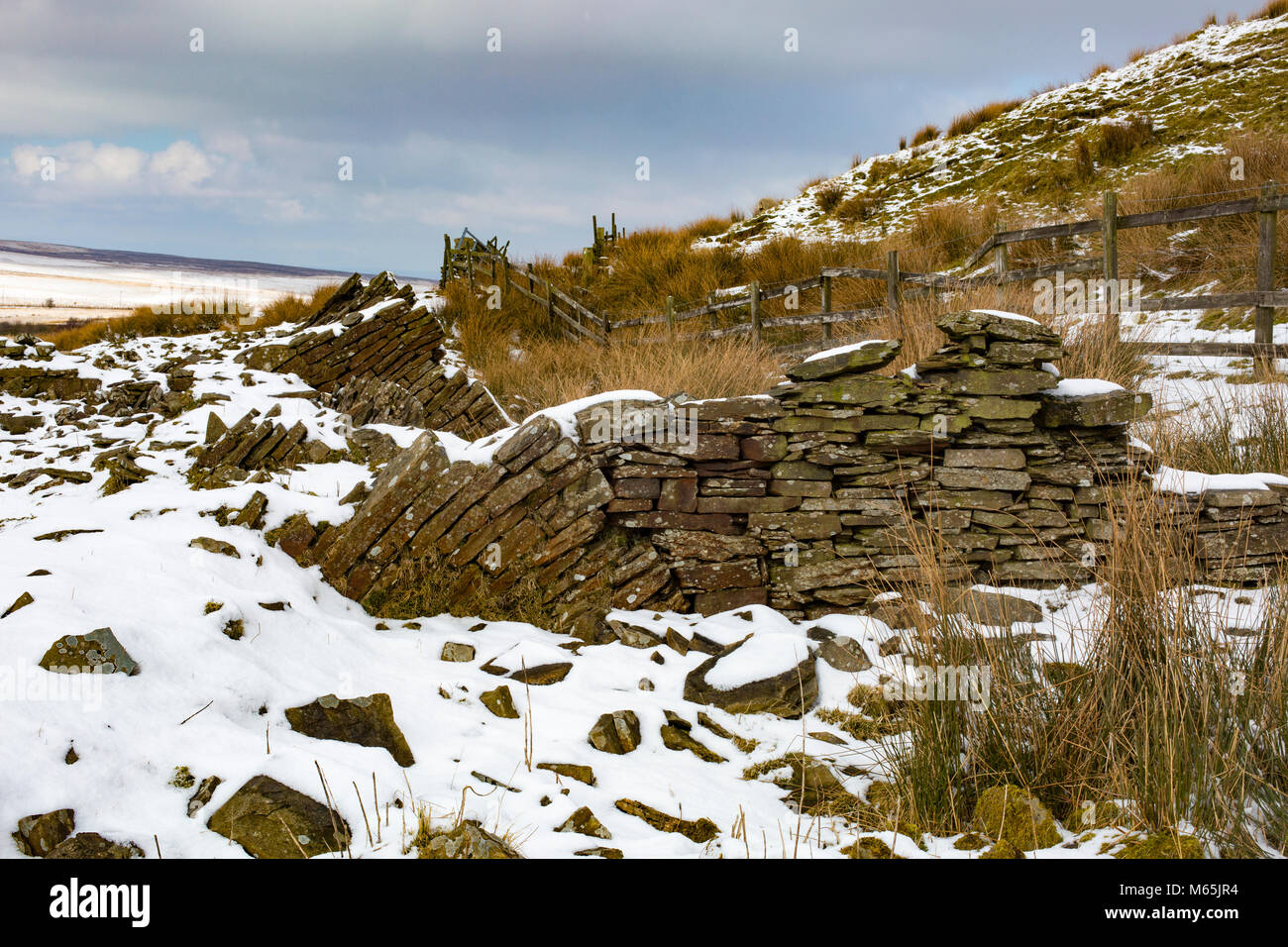 Darwen Moor e dintorni. Parte del West Pennine Moors siti di particolare interesse scientifico. Foto Stock