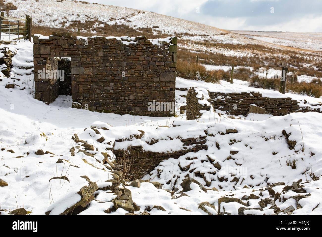 Darwen Moor e dintorni. Parte del West Pennine Moors siti di particolare interesse scientifico. Foto Stock