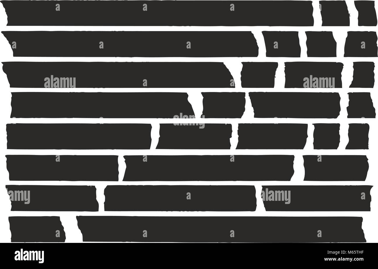 Linee a nastro colore nero Illustrazione Vettoriale