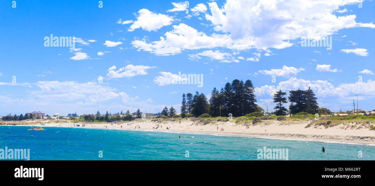 South Beach in un giorno d'estate. Fremantle, Australia occidentale Foto Stock