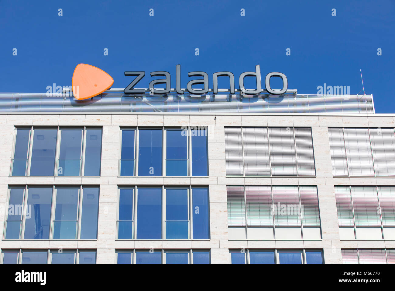 La sede aziendale di rivenditore Internet Zalando a Berlino, Foto Stock
