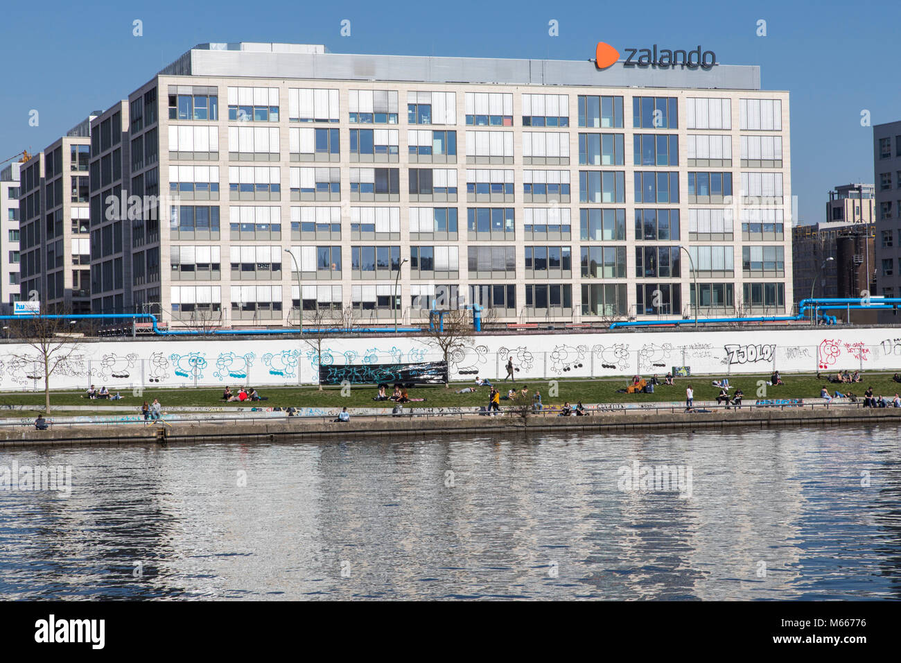 La sede aziendale di rivenditore Internet Zalando a Berlino, Foto Stock