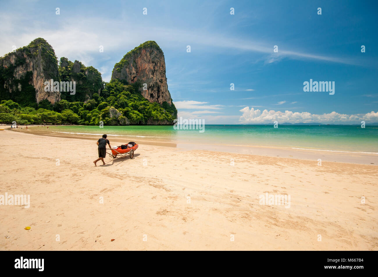 Ao Phra Nang Bay, Railay Beach, Tonsay Beach, Provincia di Krabi, Thailandia, Sud-est asiatico, in Asia Foto Stock