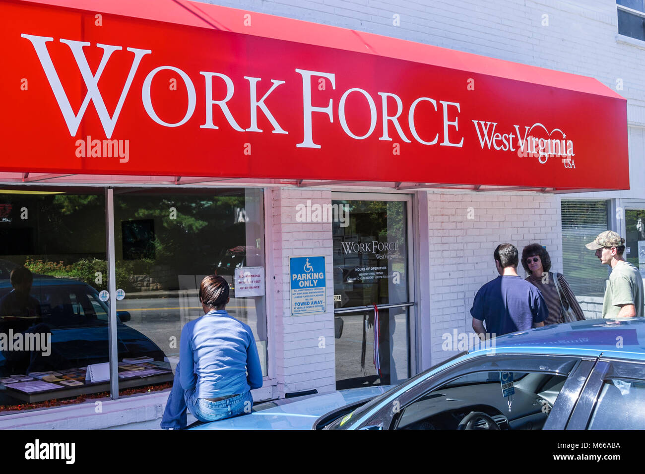 West Virginia,Appalachia Fayette County,Fayetteville,Work Force West Virginia,Jobs,occupazione,WV0410070040 Foto Stock