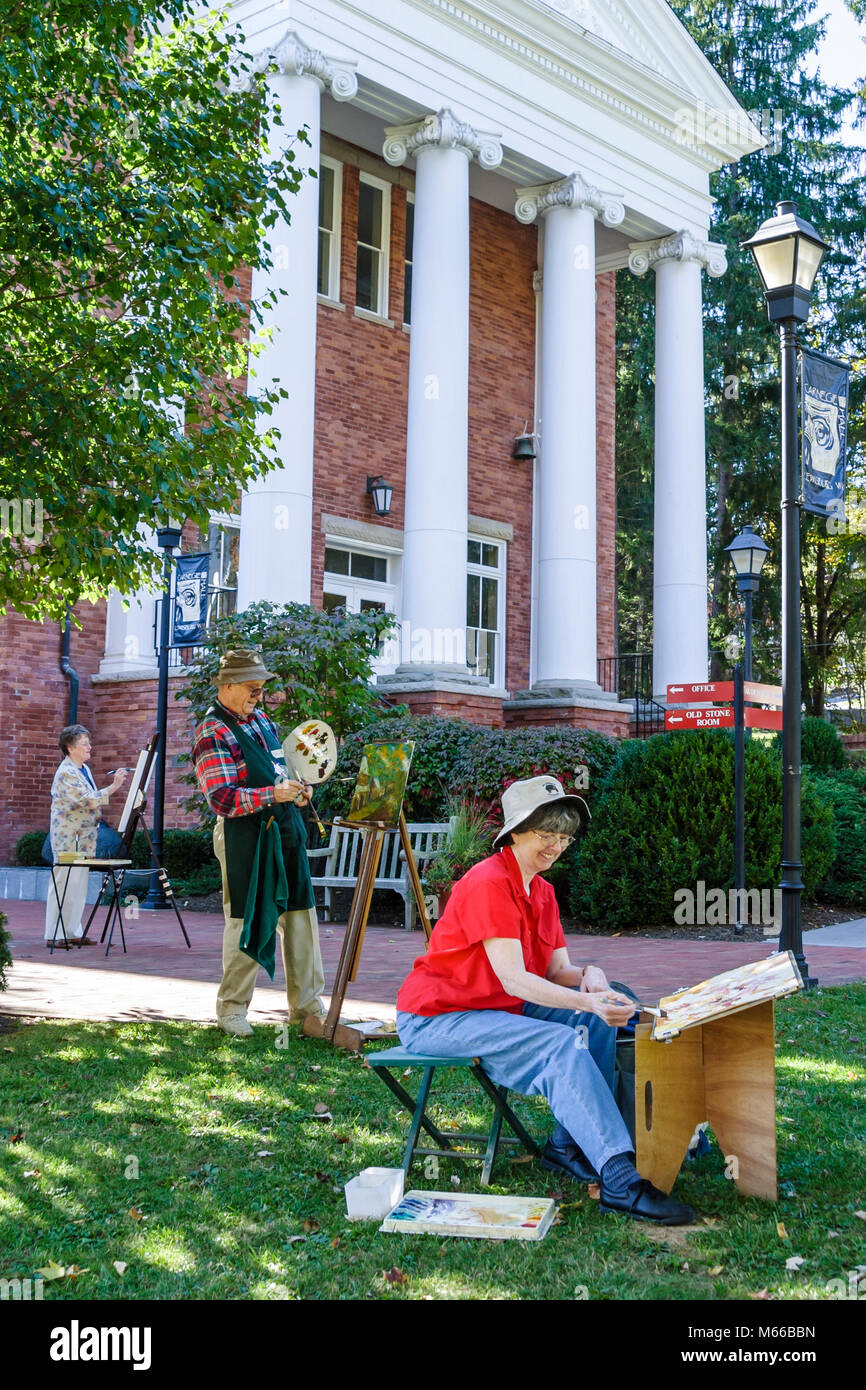 Lewisburg West Virginia, Appalachian Appalachia Allegheny Mountains, Carnegie Hall, corridoio, architettura georgiana Revival, costruito, costruito, 1902, culturale Foto Stock