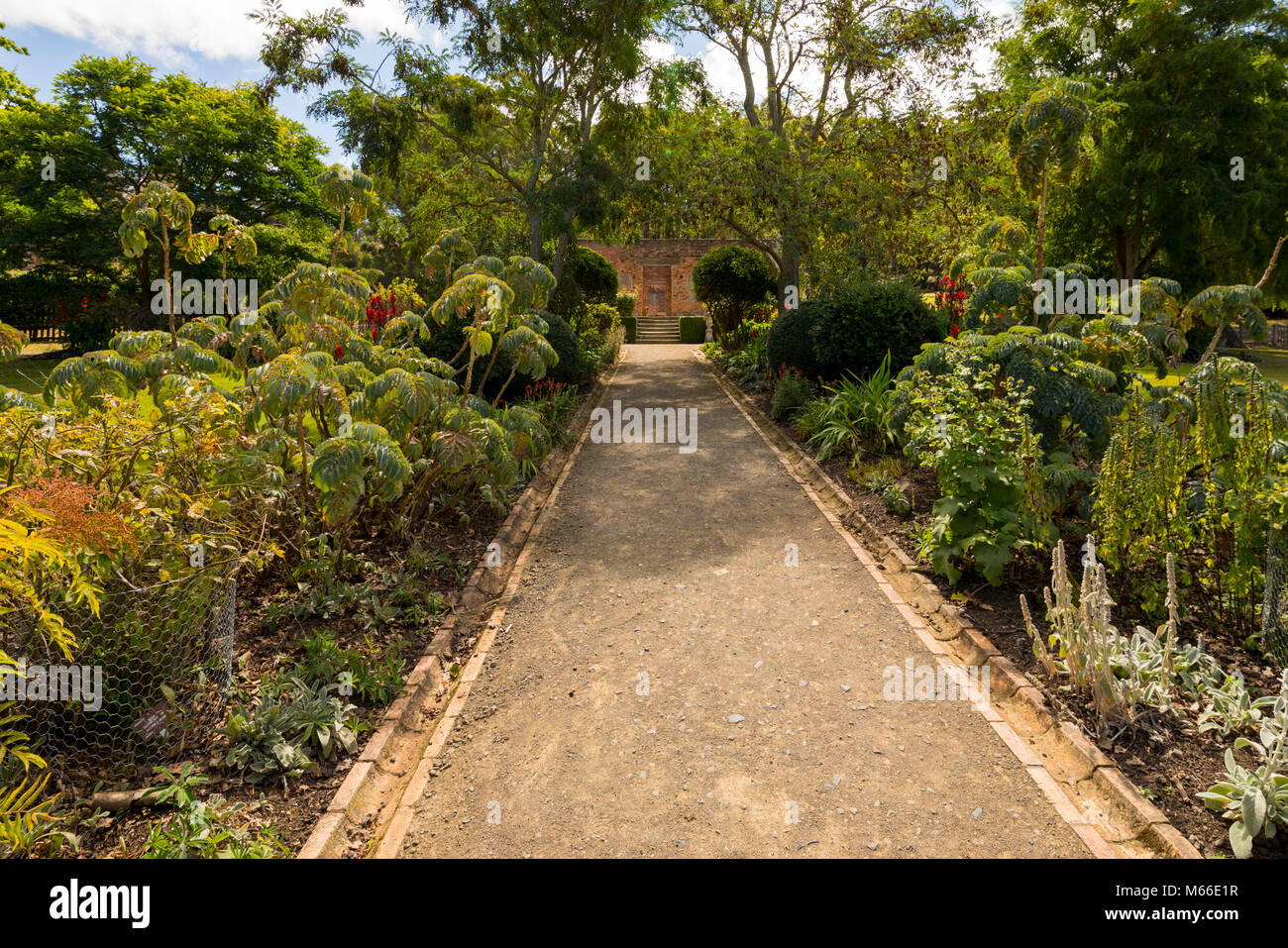 Giardini del patrimonio a inclusi nella lista del Patrimonio Mondiale dell Unesco sito trusty a Port Arthur, Tasmania, Australia Foto Stock