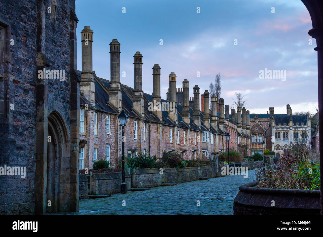 Vicarage vicino wells somerset Inghilterra Foto Stock