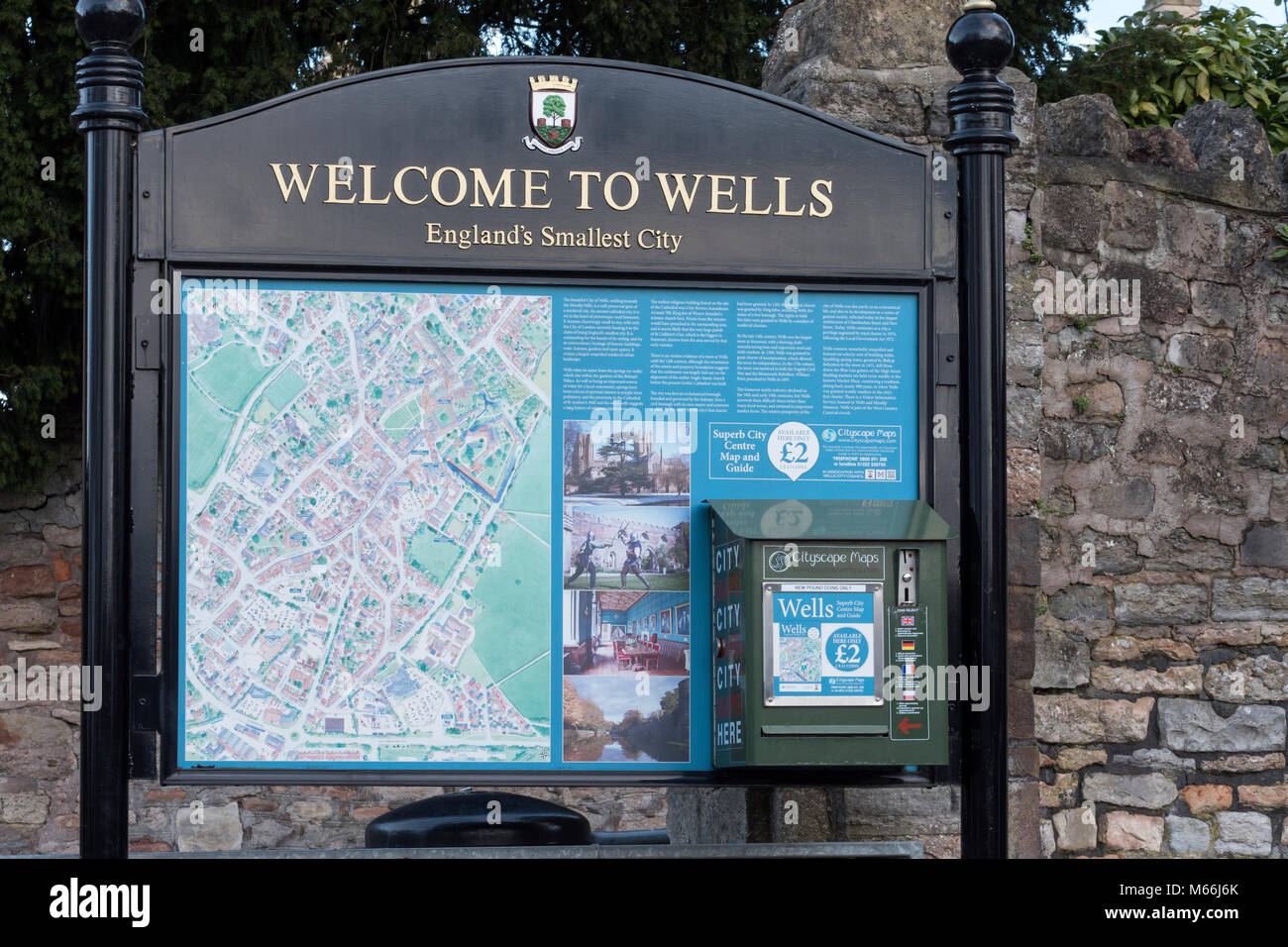 Wells Somerset Inghilterra Foto Stock
