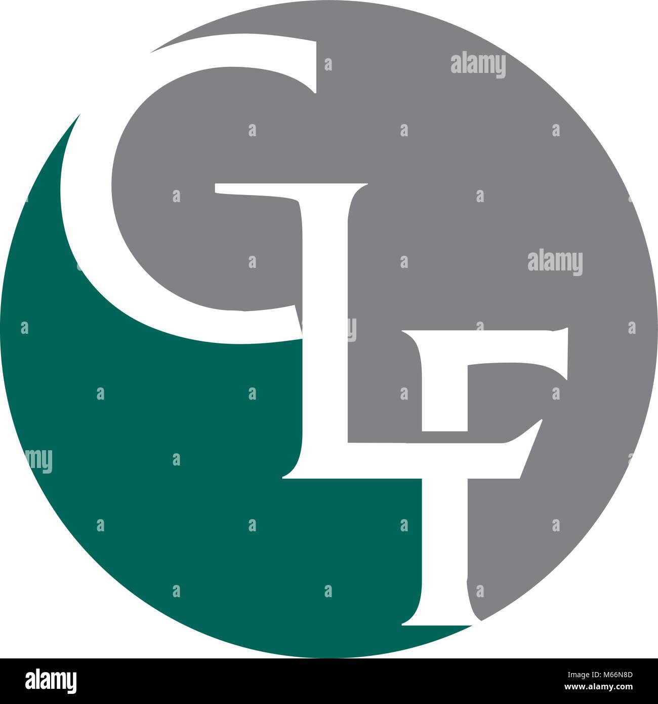 Lettera Logo GLF Illustrazione Vettoriale
